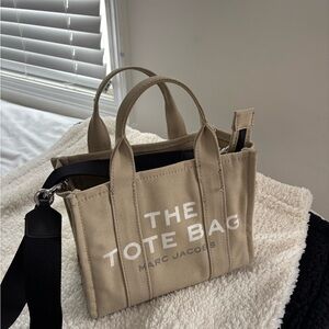 Marc Jacobs Tan Tote with Black Strap